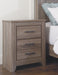 Zelen - Warm Gray - Two Drawer Night Stand Sacramento Furniture Store Furniture store in Sacramento