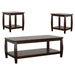 Dixon - 3 Piece Coffee Table Set - Espresso Sacramento Furniture Store Furniture store in Sacramento