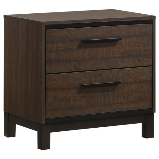 Edmonton - 2-Drawer Nightstand - Rustic Tobacco Sacramento Furniture Store Furniture store in Sacramento