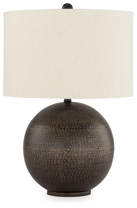 Hambell - Black / Gold Finish - Metal Table Lamp Sacramento Furniture Store Furniture store in Sacramento