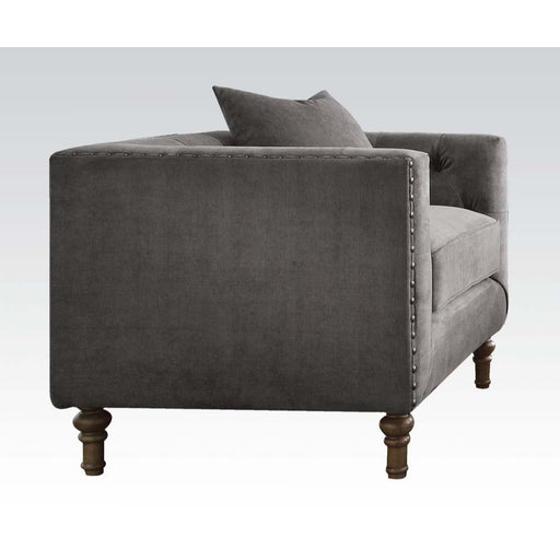 Sidonia - Chair - Gray Velvet Sacramento Furniture Store Furniture store in Sacramento