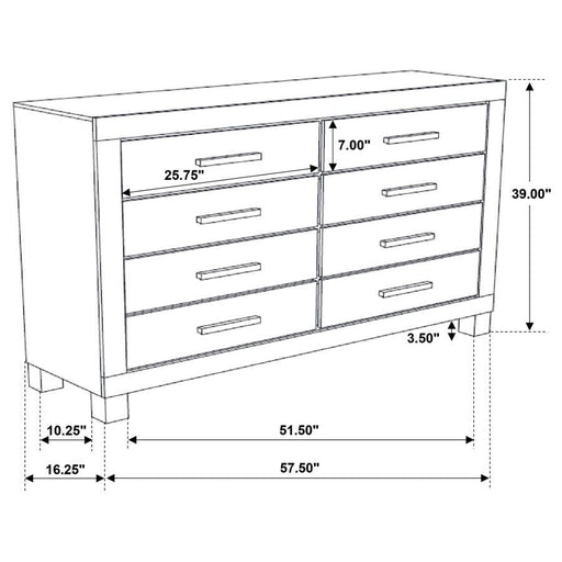 Woodmont - 8-Drawer Dresser - Rustic Golden Brown Sacramento Furniture Store Furniture store in Sacramento