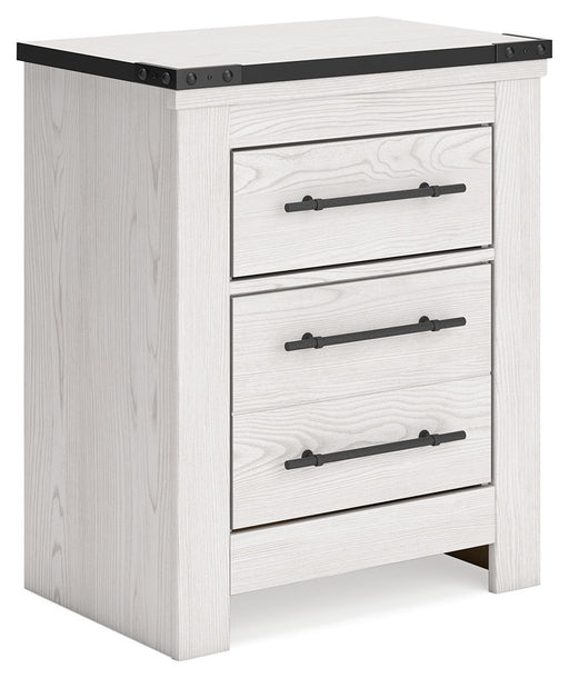 Schoenberg - White - Two Drawer Night Stand Sacramento Furniture Store Furniture store in Sacramento