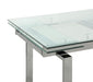 Wexford - Glass Top Dining Table With Extension Leaves - Chrome Sacramento Furniture Store Furniture store in Sacramento
