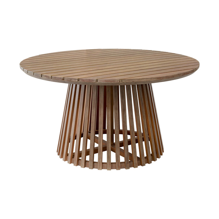 Escondido - Outdoor Patio Round Dining Table - Light Eucalyptus