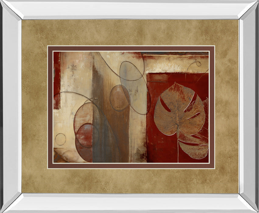 Inspiration In Crimson By Patricia Pinto - Mirror Framed Print Wall Art - Red