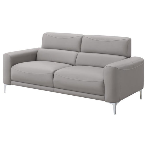 Glenmark - Track Arm Upholstered Sofa - Taupe Sacramento Furniture Store Furniture store in Sacramento