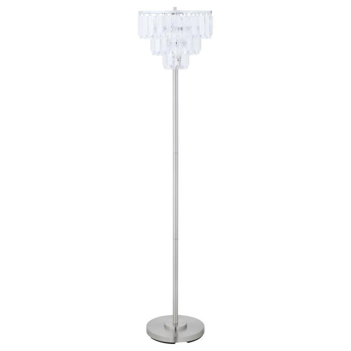 Anya - Metal Base Floor Lamp - Chrome And Crystal Sacramento Furniture Store Furniture store in Sacramento