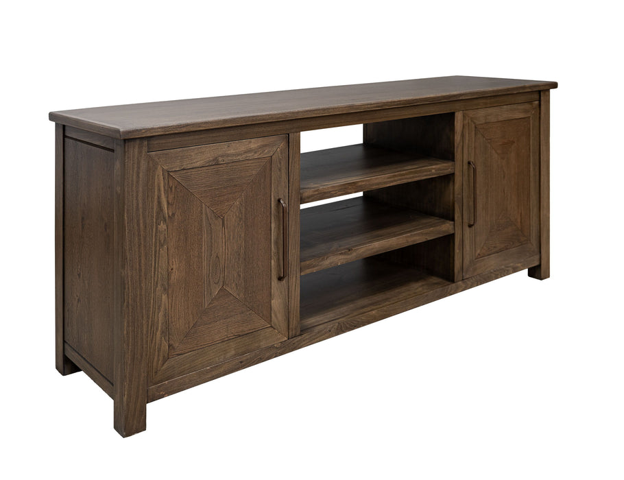 Novus lodge - 2 Doors TV Stand - Walnut Brown