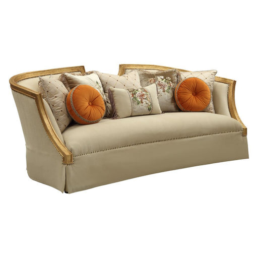 Daesha - Sofa - Tan Flannel & Antique Gold Sacramento Furniture Store Furniture store in Sacramento