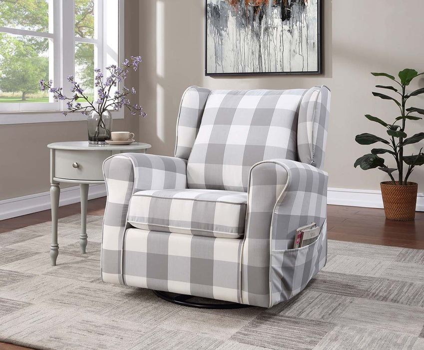 Patli - Swivel Chair - Gray Fabric Sacramento Furniture Store Furniture store in Sacramento