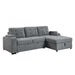 Kabira - Sectional Sofa - Gray Fabric Sacramento Furniture Store Furniture store in Sacramento