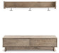 Oliah - Natural - Bench With Coat Rack Sacramento Furniture Store Furniture store in Sacramento