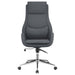 Cruz - Upholstered Office Chair With Padded Seat - Gray And Chrome Sacramento Furniture Store Furniture store in Sacramento