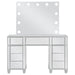 Allora - 9-Drawer Mirrored Storage Vanity Set With Hollywood Lighting - Metallic Sacramento Furniture Store Furniture store in Sacramento