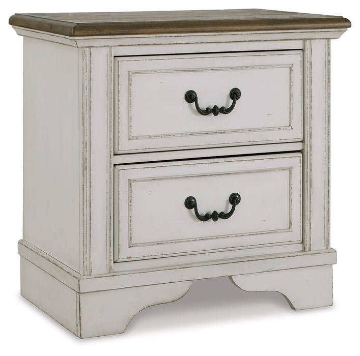 Brollyn - White / Brown / Beige - Two Drawer Night Stand Sacramento Furniture Store Furniture store in Sacramento