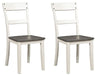 Nelling - White / Brown / Beige - Dining Room Side Chair (Set of 2) Sacramento Furniture Store Furniture store in Sacramento