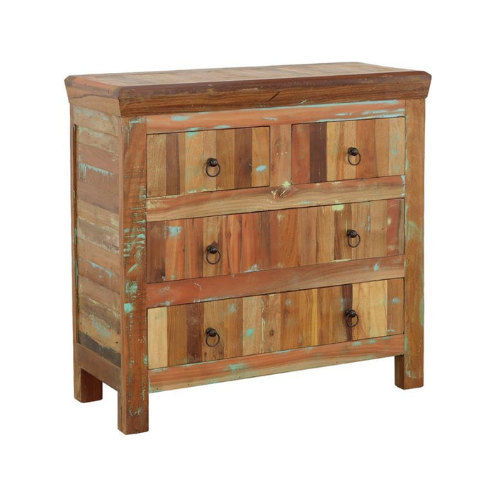 Harper - 4-Drawer Accent Cabinet Reclaimed Wood - Brown Sacramento Furniture Store Furniture store in Sacramento