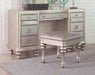 Bling Game - 9-Drawer Vanity Desk - Metallic Platinum Sacramento Furniture Store Furniture store in Sacramento