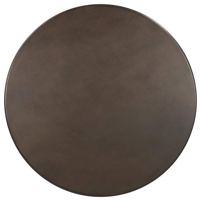 Oswego - Round Bar Table - Dark Russet And Antique Bronze Sacramento Furniture Store Furniture store in Sacramento