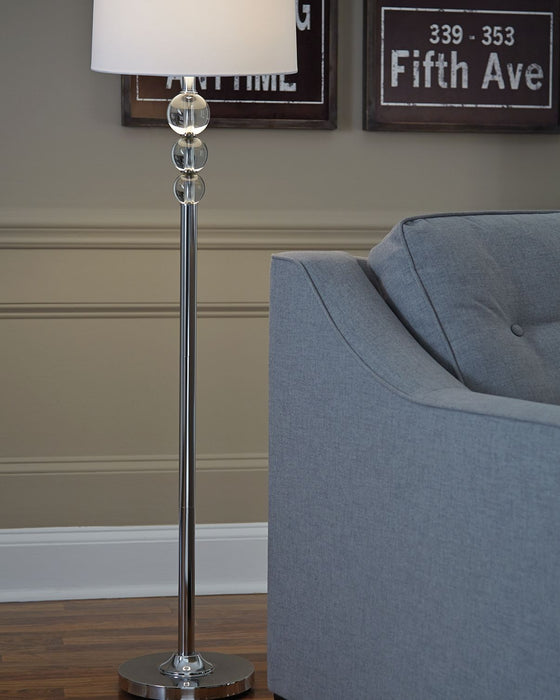 Joaquin - Clear / Chrome Finish - Crystal Floor Lamp Sacramento Furniture Store Furniture store in Sacramento