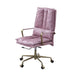 Tinzud - Office Chair - Pink Top Grain Leather Sacramento Furniture Store Furniture store in Sacramento