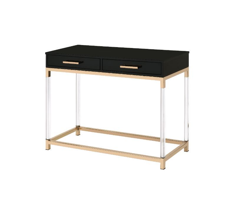 Adiel - Accent Table - Black & Gold Finish Sacramento Furniture Store Furniture store in Sacramento