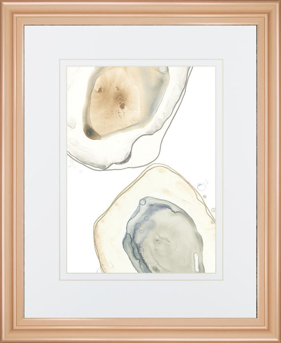 34x40 Ocean Oysters III By June Erica Vess - Light Blue