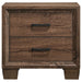 Brandon - 2-Drawer Nightstand - Medium Warm Brown Sacramento Furniture Store Furniture store in Sacramento