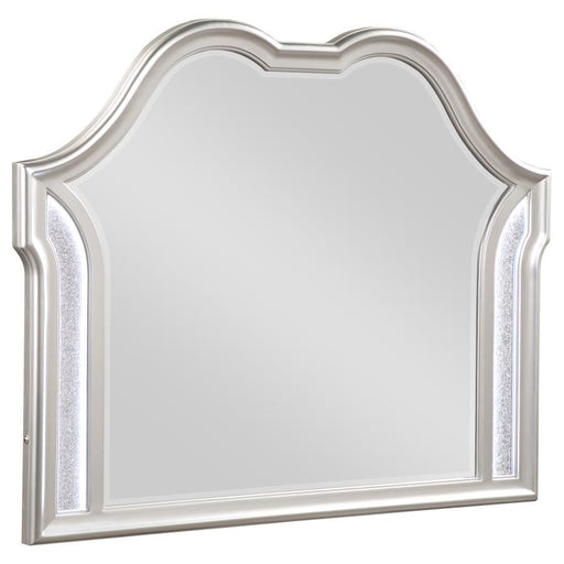 Evangeline - Camel Top Dresser Mirror Silver Oak Sacramento Furniture Store Furniture store in Sacramento