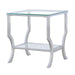 Saide - Square End Table With Mirrored Shelf - Chrome Sacramento Furniture Store Furniture store in Sacramento