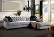 Rotterdam - Sectional - Warm Gray / Black / Silver Sacramento Furniture Store Furniture store in Sacramento