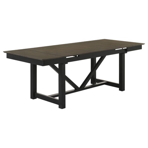 Malia - Rectangular Dining Table With Refractory Extension Leaf - Black Sacramento Furniture Store Furniture store in Sacramento