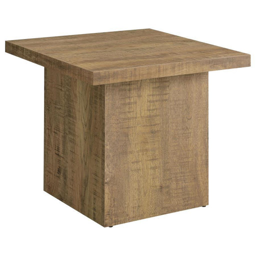 Devar - Square Engineered Wood End Table - Mango Sacramento Furniture Store Furniture store in Sacramento