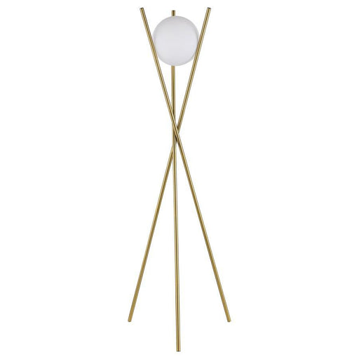 Yamileth - Tripod Floor Lamp - Gold Sacramento Furniture Store Furniture store in Sacramento