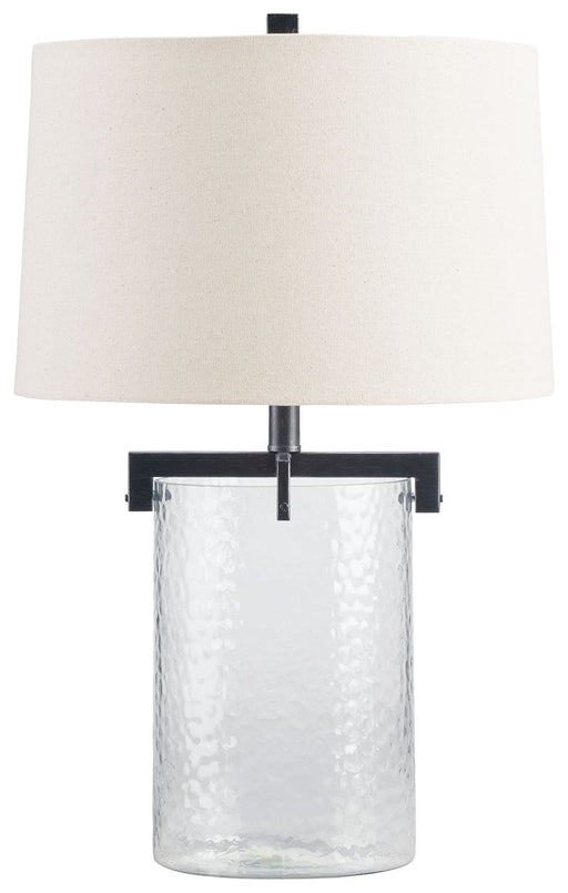 Fentonley - Clear / Antique Black - Glass Table Lamp Sacramento Furniture Store Furniture store in Sacramento