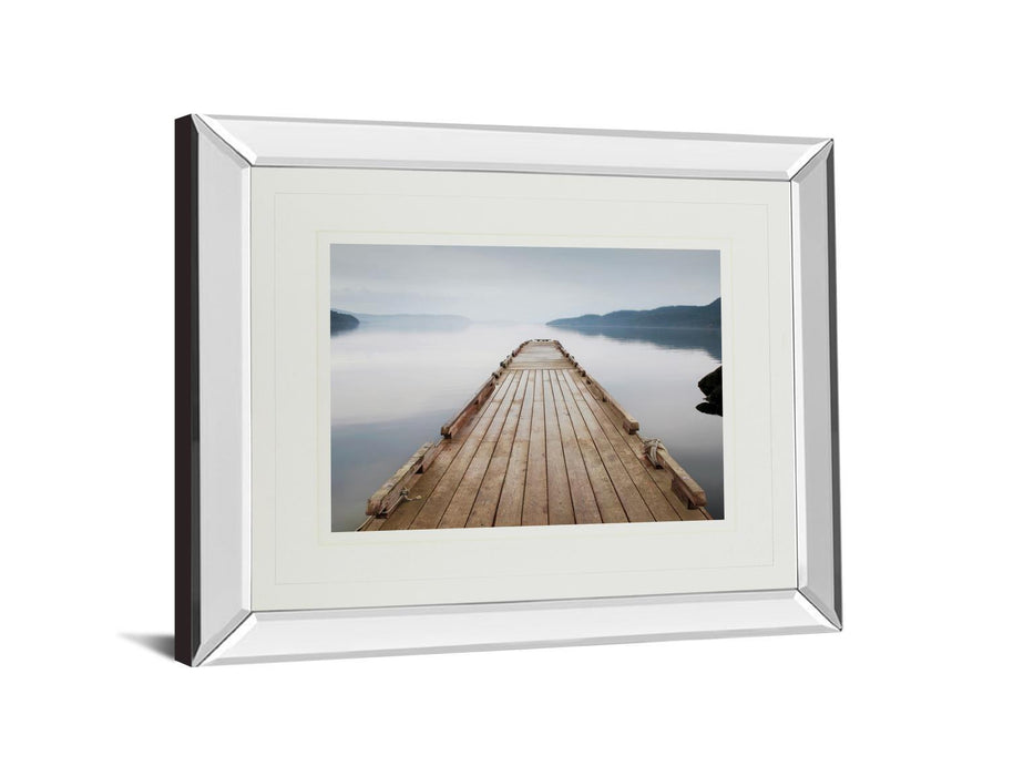 Off Orcas Island By Michael Cahill - Mirror Framed Print Wall Art - White