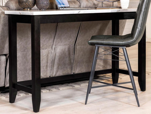 Toby - Rectangular Marble Top Counter Height Table - Espresso And White Sacramento Furniture Store Furniture store in Sacramento