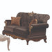 Orianne - Loveseat - Charcoal Fabric & Antique Gold Sacramento Furniture Store Furniture store in Sacramento