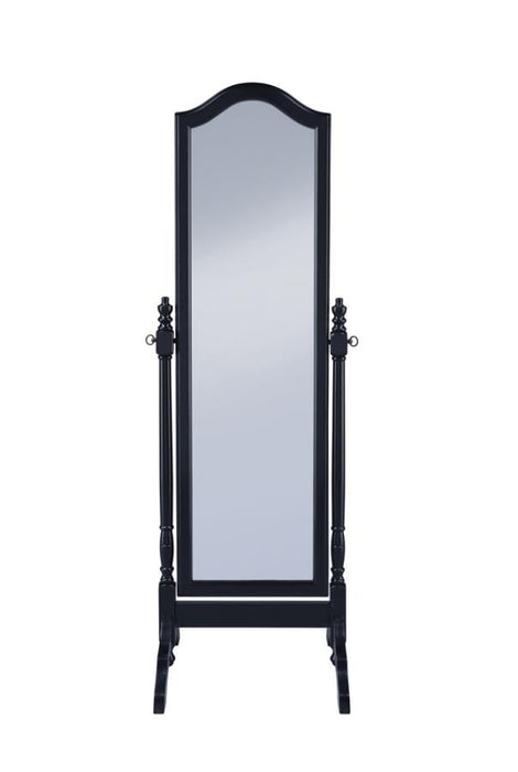 Cabot - Rectangular Cheval Mirror with Arched Top