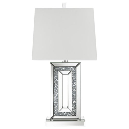Ayelet - Table Lamp With Square Shade - White And Mirror Sacramento Furniture Store Furniture store in Sacramento