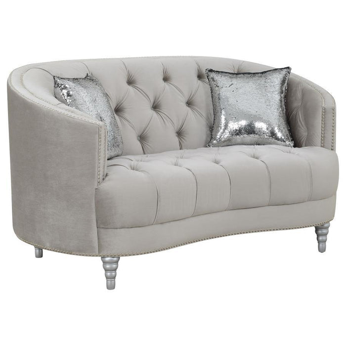 Avonlea - Upholstered Sloped Arm Loveseat Sacramento Furniture Store Furniture store in Sacramento