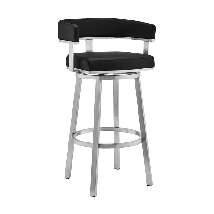 Lorin - Stainless Steel Swivel Bar Stool