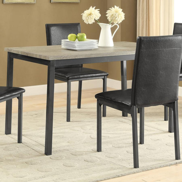 Garza - Rectangular Dining Table - Black Sacramento Furniture Store Furniture store in Sacramento