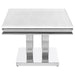 Kerwin - U-Base Rectangle Coffee Table - White And Chrome Sacramento Furniture Store Furniture store in Sacramento