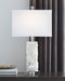 Malise - White - Alabaster Table Lamp Sacramento Furniture Store Furniture store in Sacramento