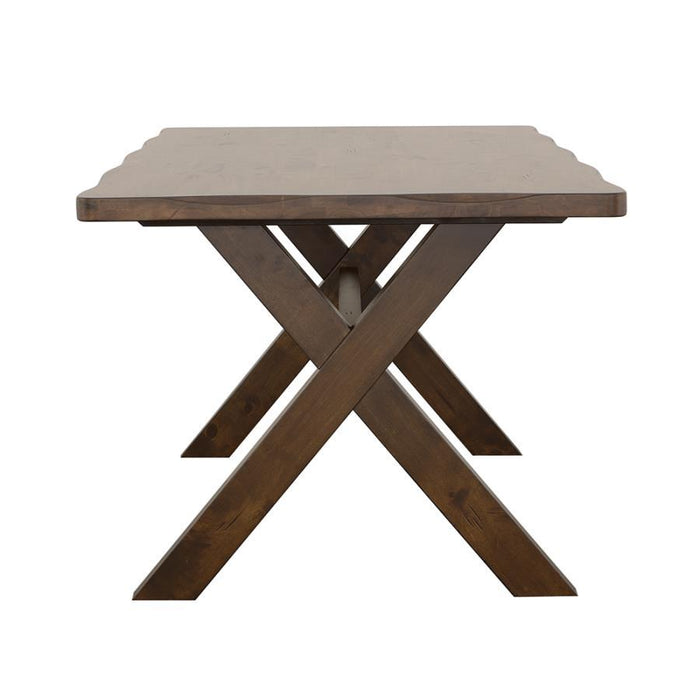 Alston - X-Shaped Dining Table - Knotty Nutmeg Sacramento Furniture Store Furniture store in Sacramento