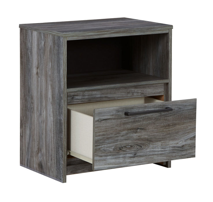 Baystorm - Gray - One Drawer Night Stand Sacramento Furniture Store Furniture store in Sacramento