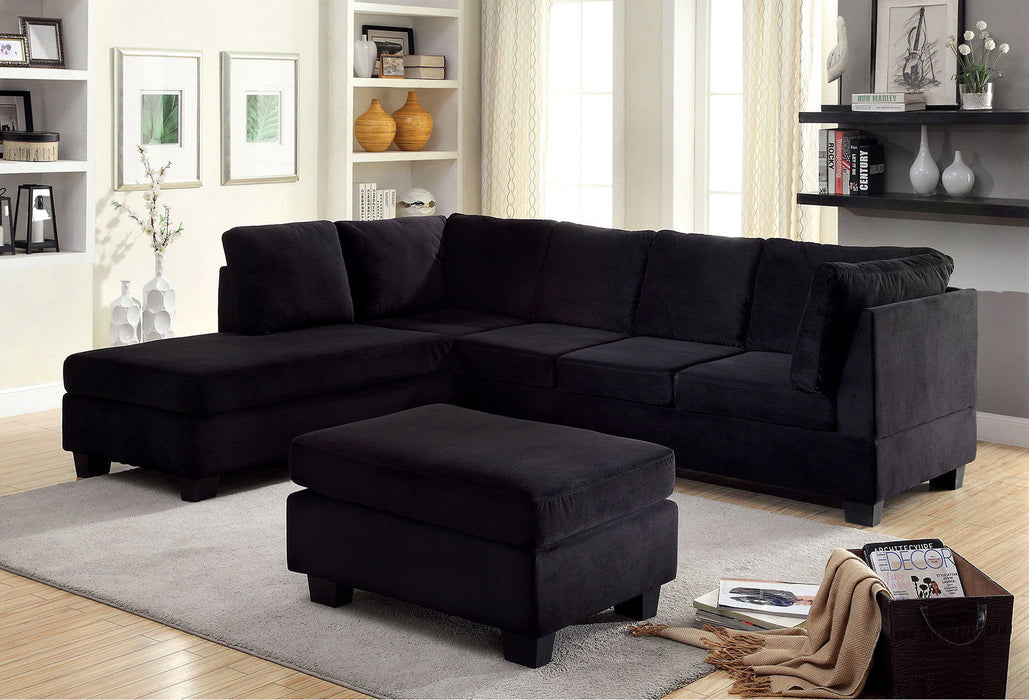 Lomma - Ottoman - Black Sacramento Furniture Store Furniture store in Sacramento