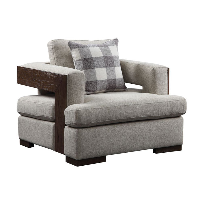 Niamey - Chair - Fabric & Walnut Sacramento Furniture Store Furniture store in Sacramento